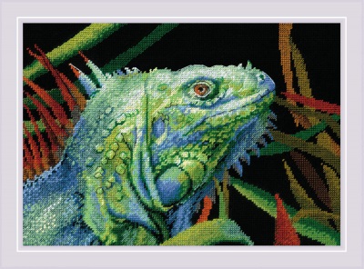 click here to view larger image of Iguana (counted cross stitch kit)