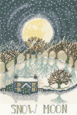 click here to view larger image of Snow Moon (counted cross stitch kit)