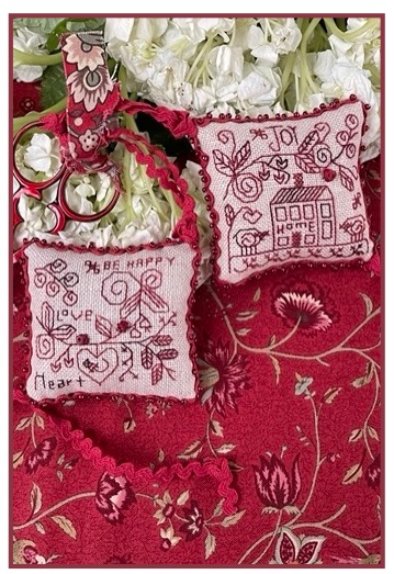 click here to view larger image of Heart and Home Fob (counted cross stitch kit)