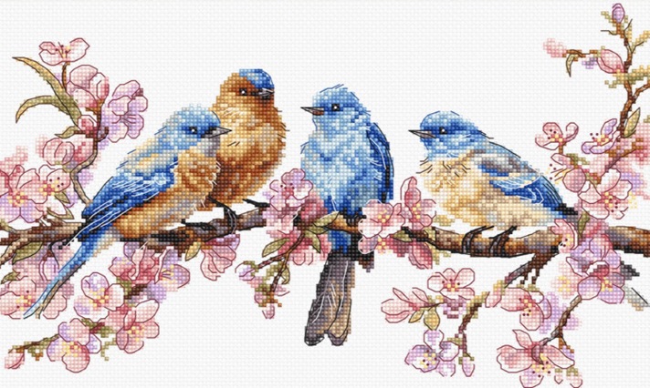 click here to view larger image of Spring Bloom (counted cross stitch kit)