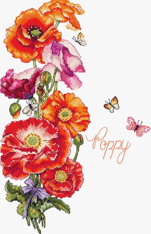 click here to view larger image of Poppy (counted cross stitch kit)
