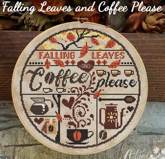 click here to view larger image of Falling Leaves Coffee Please (Chart1)