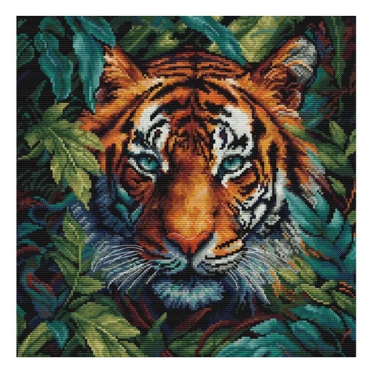 click here to view larger image of Tiger of the Jungle (counted cross stitch kit)