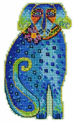 click here to view larger image of Sadie Blue (2024) (counted cross stitch kit)