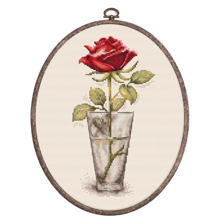 click here to view larger image of Rose (counted cross stitch kit)