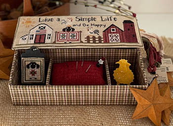 click here to view larger image of Live Simple Sewing Box (chart)
