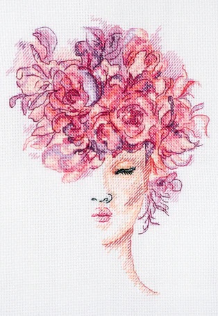 click here to view larger image of Flower Grace (counted cross stitch kit)