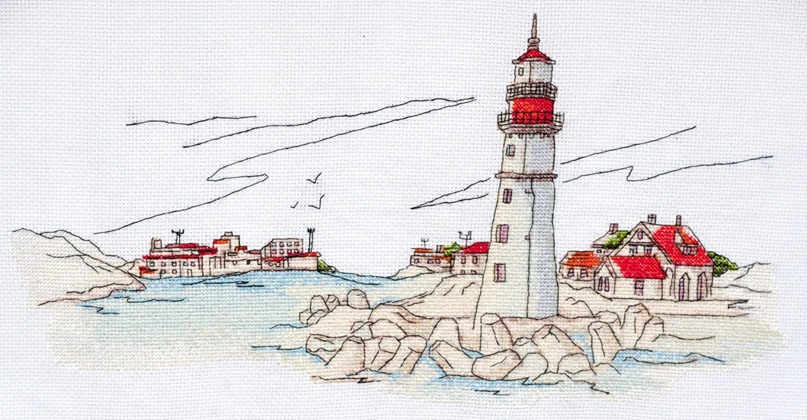 click here to view larger image of Lighthouse Light (counted cross stitch kit)