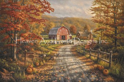 click here to view larger image of Late Afternoon on the Farm - Thomas Kinkade (chart)