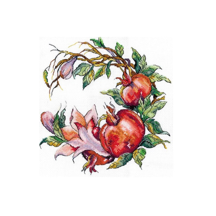 click here to view larger image of Pomegranate (counted cross stitch kit)