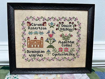 click here to view larger image of Birmingham Girls Sampler (chart)