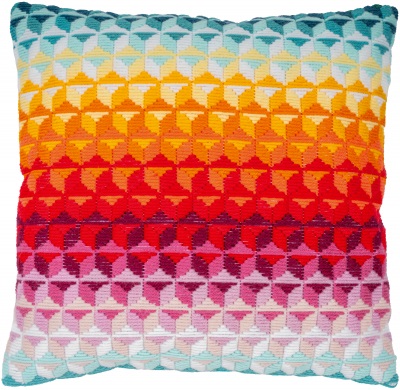 click here to view larger image of Modern Cushion (Long Stitch)