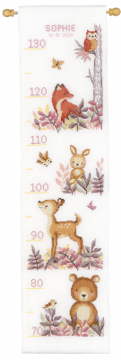 click here to view larger image of In the Forest Growth Chart (counted cross stitch kit)