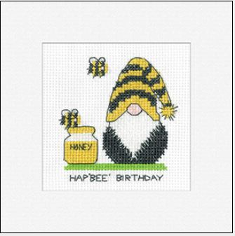 click here to view larger image of Gonk - Birthday Bee (counted cross stitch kit)