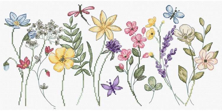 Summer Bloom - click here for more details about this counted cross stitch kit