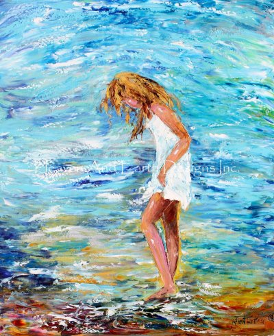 Girl on Beach - Karen Tarlton - click here for more details about this chart