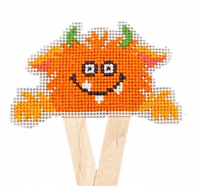 Mini Monsters HOP - Ozzy - click here for more details about this needlepoint kit
