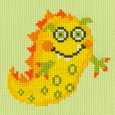 Massive Monsters Skip - Yazz - click here for more details about this counted cross stitch kit
