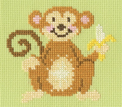 Monkey Madness Skip - click here for more details about this counted cross stitch kit