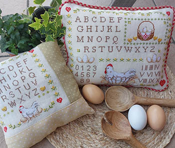 Sampler Gallina A Pois - click here for more details about this chart