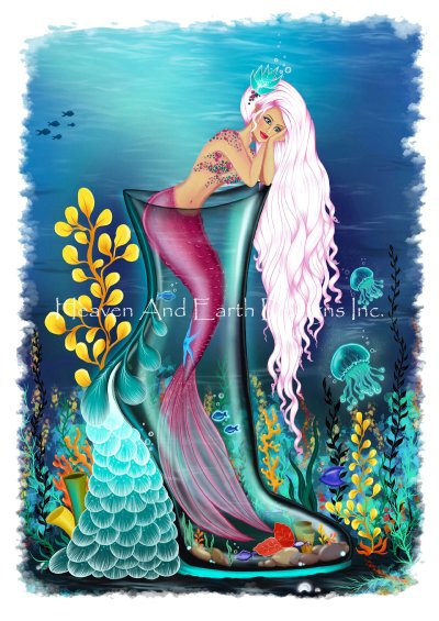 Mermaid Dream - Jenoviya Art - click here for more details about this chart