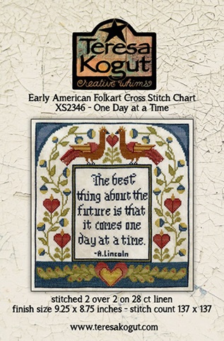 Early American Folkart - One Day at a Time - click here for more details about this chart