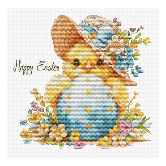 click here to view larger image of Happy Chicken, The (counted cross stitch kit)