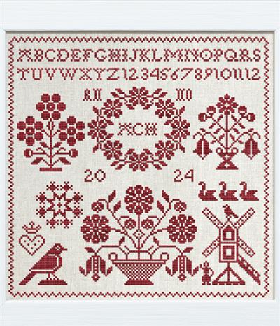 Little Red Spring Sampler, A - click here for more details about this chart