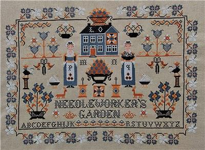 Needleworker's Garden Sampler - click here for more details about this chart