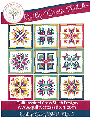 Quilty Cross Stitch April - click here for more details about this chart