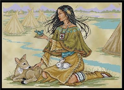 Native American Maiden - click here for more details about this chart