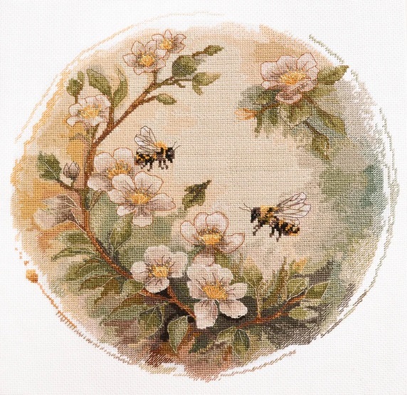 Honey Colors - click here for more details about this counted cross stitch kit