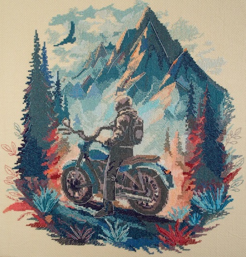 click here to view larger image of Journey into the Distance (counted cross stitch kit)