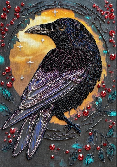 click here to view larger image of Black Raven (bead kit)
