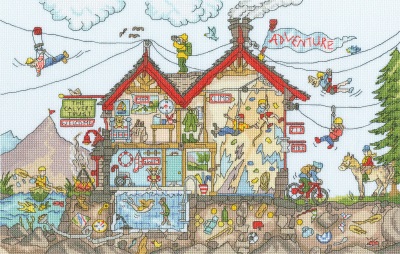 click here to view larger image of Adventure Holiday Cut Thru (counted cross stitch kit)