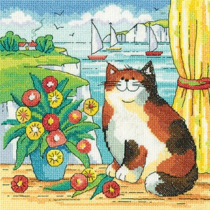 Coastal View - click here for more details about counted cross stitch kit