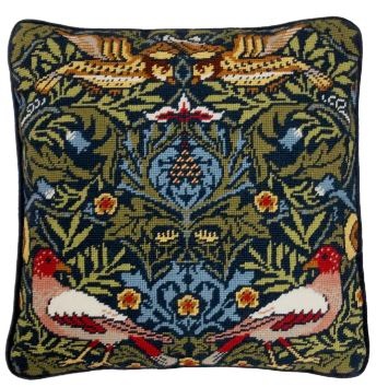 click here to view larger image of Bird Tapestry Cushion (needlepoint kit)