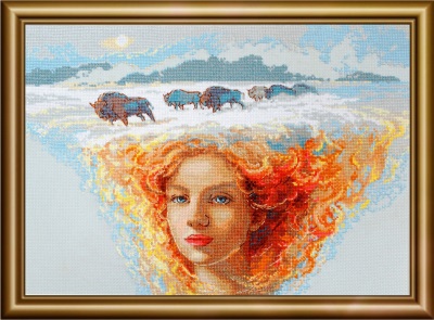 click here to view larger image of Mother Nature - Earth (counted cross stitch kit)