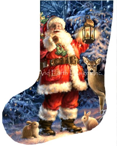 click here to view larger image of Woodland Santa Stocking/Flipped - Dona Gelsinger (chart)