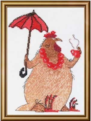 click here to view larger image of Coffee Break (counted cross stitch kit)
