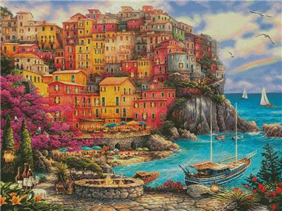 click here to view larger image of Beautiful Day at Cinque Terre, A  (chart)
