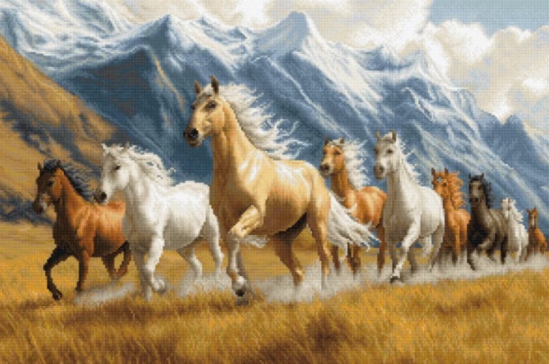 click here to view larger image of Free Spirit (counted cross stitch kit)