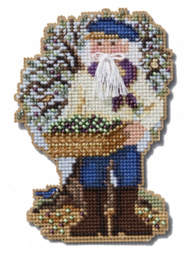 click here to view larger image of Olive Harvest Santa (2024) (bead kit)