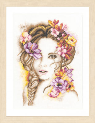 click here to view larger image of Madame Fleur (counted cross stitch kit)