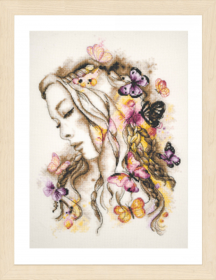 click here to view larger image of Madame Butterfly (counted cross stitch kit)