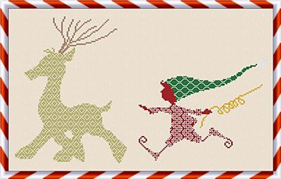 click here to view larger image of Elf and Reindeer  (chart)
