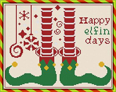 click here to view larger image of Happy Elfin Days (chart)