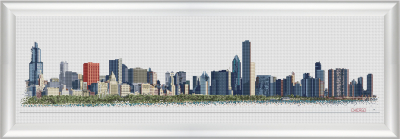 click here to view larger image of Chicago Skyline (counted cross stitch kit)
