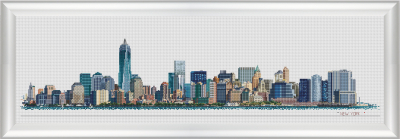 click here to view larger image of New York Skyline (counted cross stitch kit)