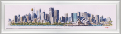 click here to view larger image of Sydney Skyline (counted cross stitch kit)